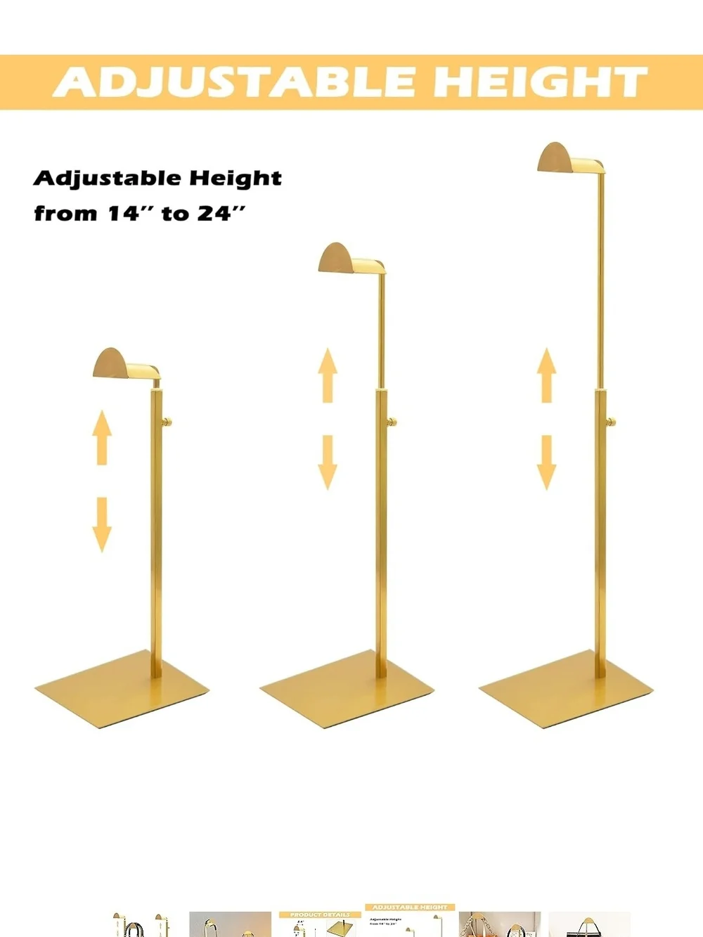 Purse Or Bag Stand In Gold Color For Display Selling Posh